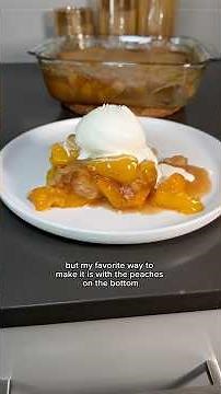 Baking Southern Peach Cobbler😋