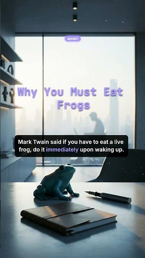 Eat the Frogs: Do This First Thing In The Morning! 🐸