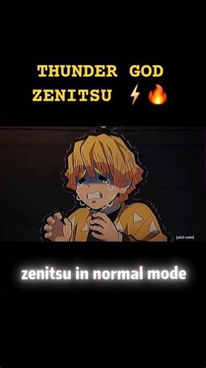 He Cries in Normal Mode… but DESTROYS in Sleep Mode #zenitsuagatsuma #crying #demonslayer