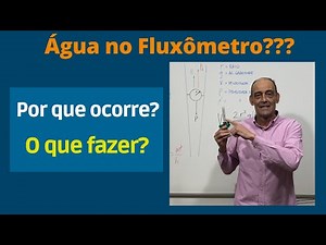 Água nos fluxômetros de ar e oxigênio, pode? + Como o fluxômetro mede?