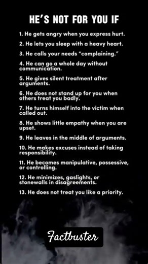 Relationship Red Flags: Signs He's Not Right For You #psychologyfacts #quotes #motivation#psychology