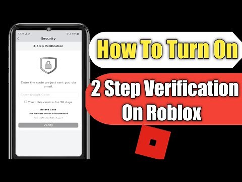 How To Turn On 2 Step Verification On Roblox 2022 | Enable Two Step Verification On Roblox |