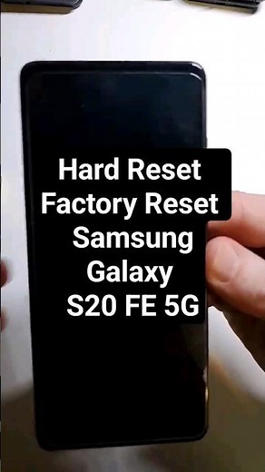 Samsung Galaxy S20 FE 5G Hard Reset Factory Reset Clean & Wipe in 39 sec. The Fastest Way Video