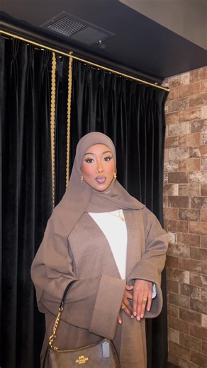moment for the brown 🤎 abaya coat - @bykhayria #fypシ゚ #somali #abayacoat #xyzcba