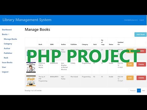 Library Management System Project in PHP - PHP Projects