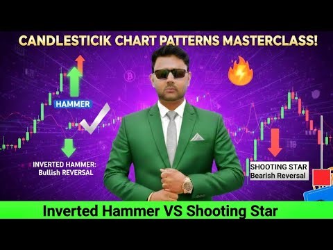 Candlestick pattern masterclass / Inverted hammer vs shooting star candles / trading for beginners