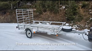 Proudly built in North Bay Ontario Canada - Easy Hauler trailers 🇨🇦 When you buy Easy Hauler, you're not just getting a trailer, you're getting Canadian engineering, Canadian welds, and Canadian pride built right here in North Bay Ontario. Every Easy Hauler is 100% designed and manufactured in Canada by folks who know our tough winters, salty roads, and heavy loads better than anyone. From galvanized frames that laugh at rust to heavy duty axels ready for the trans-Canada, these trailers work 