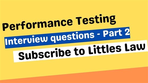 Performance Testing Interview questions | Explain about Performance Test Plan | Littles Law | Vasanth Shanmugam
