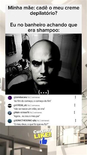 Usei o creme depilatório achando que era shampoo… olha no que deu 💀