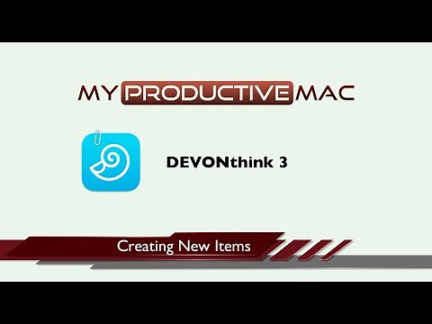 Creating Items in DEVONthink