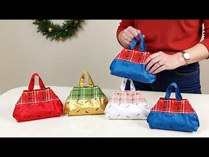 Cute Gift Bag Idea For Christmas 🎄🎁 Super Easy Way to Make a Bag