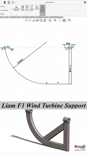 Solidworks Tutorial - Liam F1 Wind Turbine Support