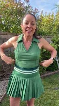 Tennis outfit that's stylish and comfortable. Check it out! | Two Piece Tennis Skirt Set Review