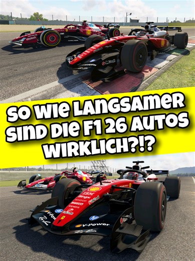 Wie viel langsamer sind die neuen F1 26 Autos wirklich?🤔 #f125 #f1game #f1tiktok #f1edit #simracing