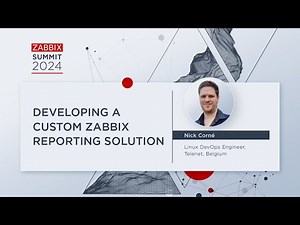 Developing a Custom Zabbix Reporting Solution by Nick Corné / Zabbix Summit 2024