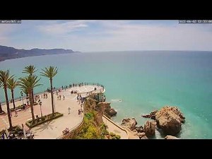 Time lapse - Live Webcam in Nerja, Balcón de Europa - Costa del Sol - Andalusia - Spain | 02/06/2022