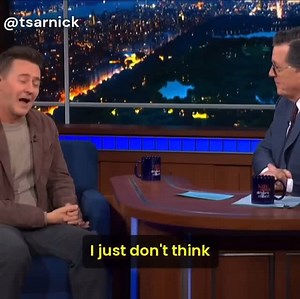 302K views · 4.9K reactions | “You can run AI for a thousand years—it’s not going to write Bob Dylan’s songs.” Erwart Norton on The Late Show with Stephen Colbert. #bobdylan @edwardnortonofficial @bobdylan | Daily Dylan | Facebook