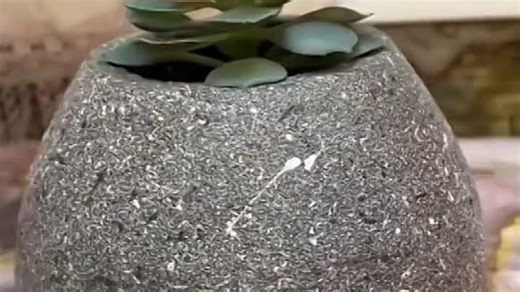 Цветочный горшок из цементного раствора своими руками