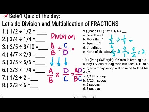 Division and Multiplication of FRACTIONS | step by step