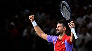 Djokovic wins at Paris Masters; Medvedev upset