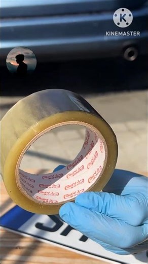 Tape and Spray Paint Restore a Number Plate Instantly! #tricks #painting