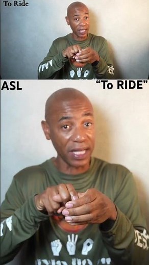 How to sign: “To RIDE” in ASL