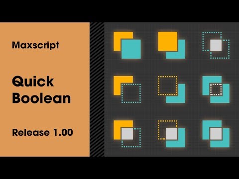 Quick Boolean for 3ds Max - Union, Intersect, Hollow, Trim, Subtract, and Split