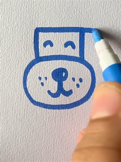 Dog drawing easy tutorial. #drawingtutorial #drawingtutorial #asmr #drawingchallenge #satisfyingart