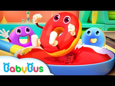 Learn Colors with Donuts | Numbers Song | Nursery Rhymes | Baby Songs | BabyBus Arabic