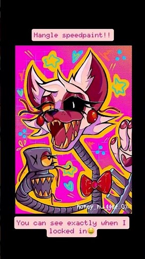 Mangle speedpaint💕 #fnaf #digitalart #fnaffanart #fnaf2 #fnaf2art #manglefanart #speedpaint #art