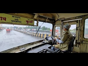 MUMBAI TO JUNNAR VIA MALSHEJ GHAT : FULL JOURNEY : MSRTC ORDINARY ST BUS CABIN RIDE