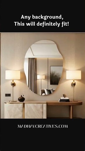 Aesthetic Backlit Mirror for any space| Minimal & Modern Design