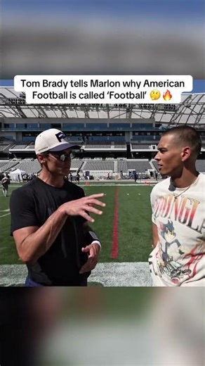 Tom Brady tells Marlon why American Football is called ‘Football’ 🤔🔥