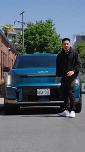 Our friend Justin Tse recently drove the Kia EV9 for a week, and it perfectly matched his lifestyle. This bold and spacious electric SUV made running errands and grocery shopping a breeze with all of its innovative features, and fast charging. | Kia Canada