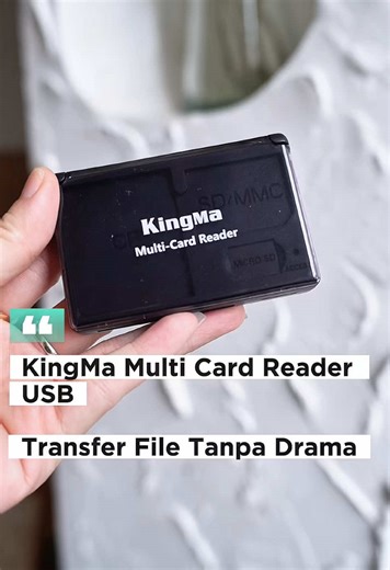 KINGMA Multi Card Reader USB 3.0 SD CF TF 90MB / S Dilengkapi 3 Slot Penyimpanan Memory Card ✨ #kingma #multicard #reader #usb #memorycard