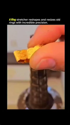 ANYTHING EXPLAINED on Instagram: "A tiny tool that can save an old ring without breaking it 💍 This ring stretcher looks simple, but it works with extreme precision. Instead of cutting or heating the metal, it slowly reshapes the ring from the inside, keeping the design and strength intact. By applying controlled pressure and exact measurements, jewelers can resize old or tight rings without cracks or damage. Even a small adjustment matters, because comfort and durability depend on millimeters. 