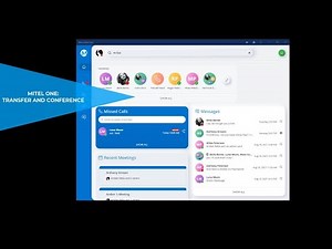 Mitel One: Transfer and Conference