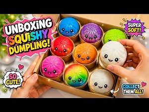LIVE! Unboxing Squishy Dumplings 🌈 Playing With Cute & Colorful Squishies