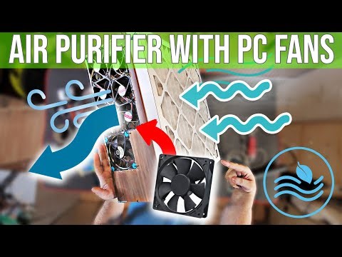 How to make a DIY Air Cooler/Purifier with PC fans