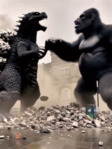 King Kong V Godzilla out on a Saturday waiting at Gilmour Street Taxi Rank #kingkong #paisley #godzilla