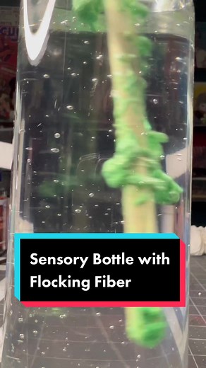DIY Sensory Bottle with Flocking Fiber Tutorial