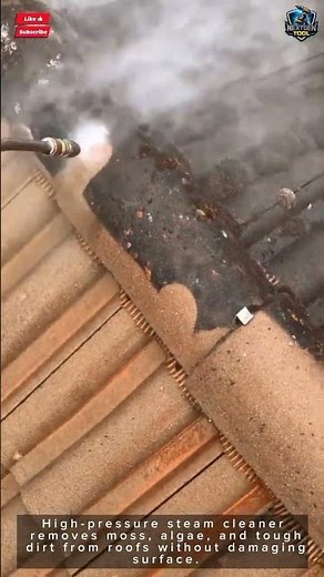 How To Use Steam Cleaning Tool: Deep Clean For Roof Tiles#tool