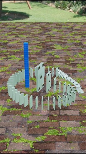 Domino effect and rigid body #simulator