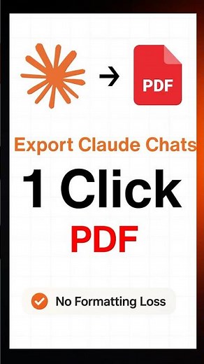 Export Claude Chat to PDF in 1 Click #Shorts