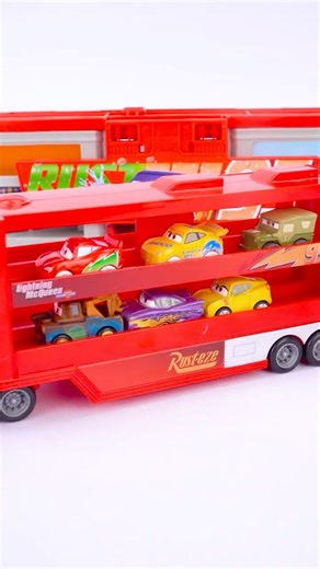 Disney Pixar Cars Mack Mini Racers Hauler McQueen ASMR No Talking #asmr #toys