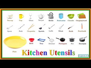 Learn Kitchen Utensils | Learn Names of Kitchen Tools in English