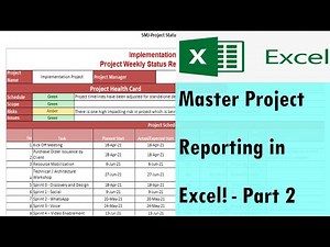 Master Project Reporting in MS Excel - Part2