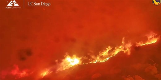 Watch: Camera captures its own demise as California's Line Fire engulfs hillside