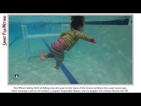 GRADE 4 or 5: Advanced Water Safety Drill, 21 months old, Cami & Kenji