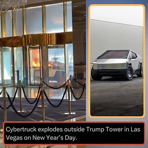 A Tesla #Cybertruck exploded outside the Trump Hotel in Las Vegas, killing the driver & injured 7 people. | Tasha K